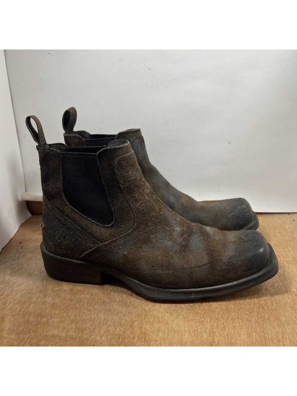 Ariat Men Midtown Rambler Square Toe Boots Stone 10031635 Men Size 10 D